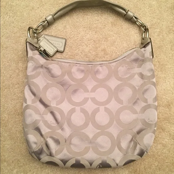 Coach Kristin Op Art Sateen Hobo (H1182-16784) - Picture 2 of 13